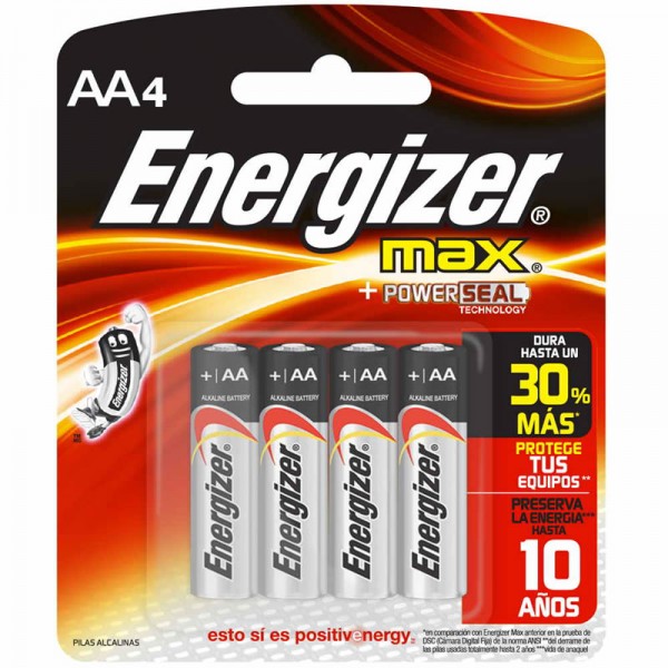 PILA ENERGIZER AA X 4 E-91 (10)