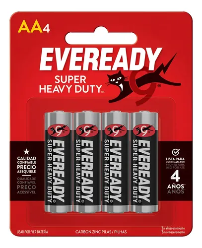 BLISTER 4 PILAS AA EVEREADY