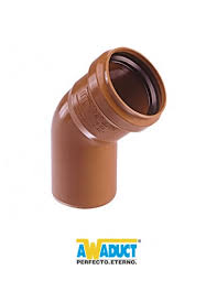 CODO AWADUCT A 45º M-H DE 63 curva 63x45 mh aw