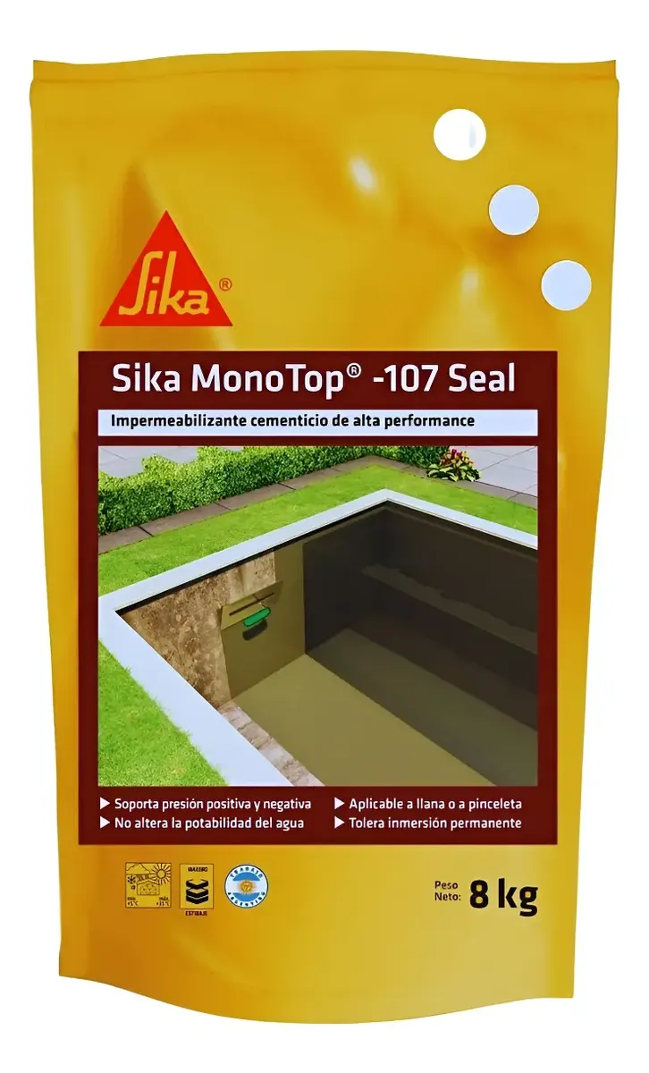 SIKA MONOTOP 107 SEAL X 8 KG — foto 3