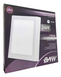 PLAFON LED EXT.24W.CUAD.BAW/IN x UNID CARRIZO — foto 2