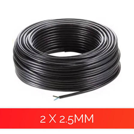 CABLE TALLER 2X2.5 MM.BMOL/MAR x MTS CABLE TALLER 2X2.5 NEGRO