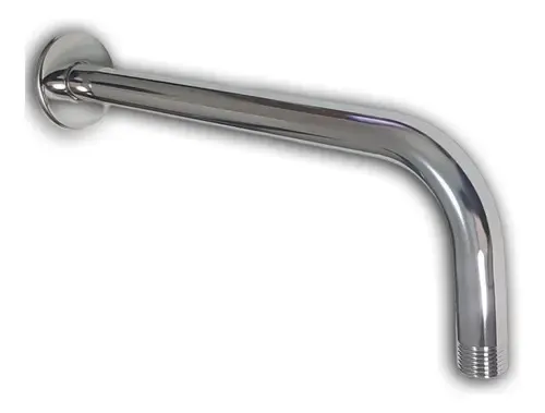 BRAZO DE LLUVIA Ac.In. 90º C/Roseta 1/2"x30cm