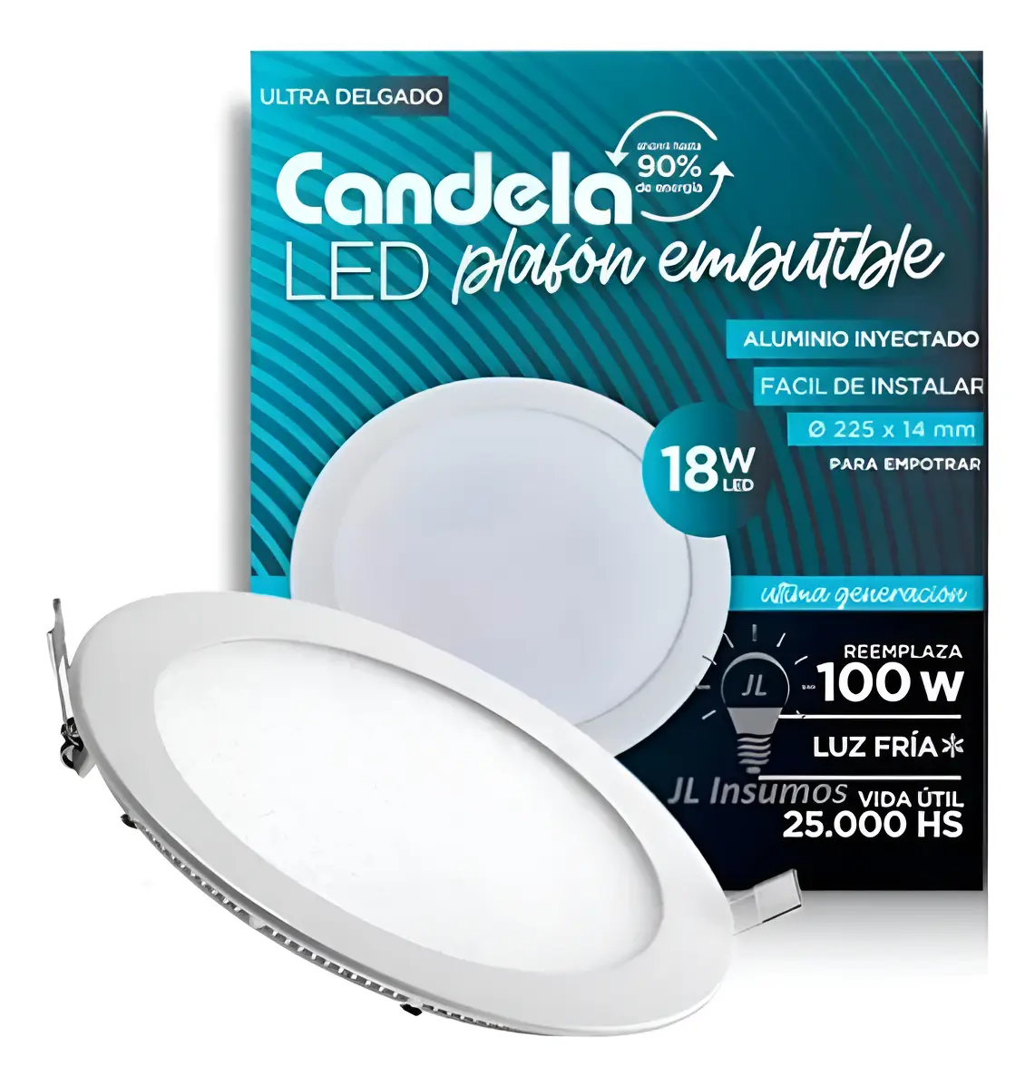 PLAFON LED REDONDO 18W LD BACKLIGHT CANDELA