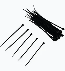 PRECINTO NYLON 7.6x400 mm NEGRO   Bx100 DORF