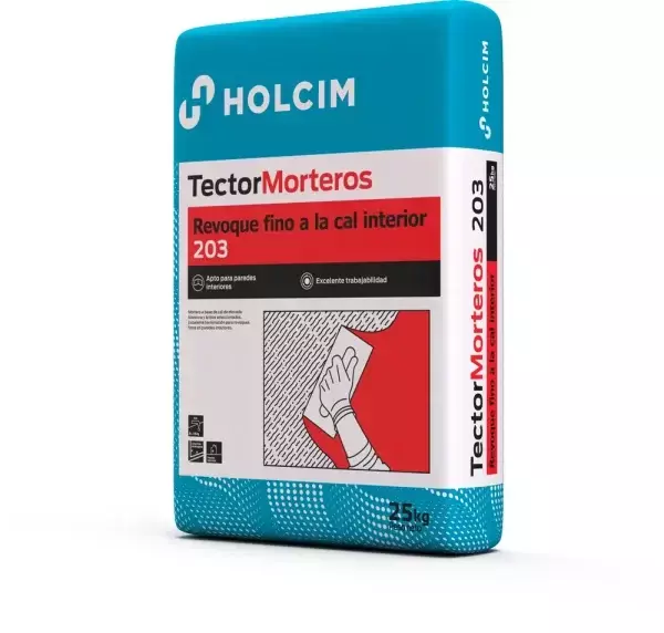 REVOQUE FINO INTERIOR TECTOR 203 HOLCIM