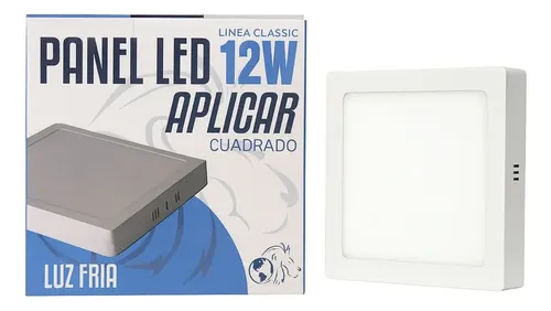 PLAFON LED EXT. 12W.CUAD. LUZ FRIA